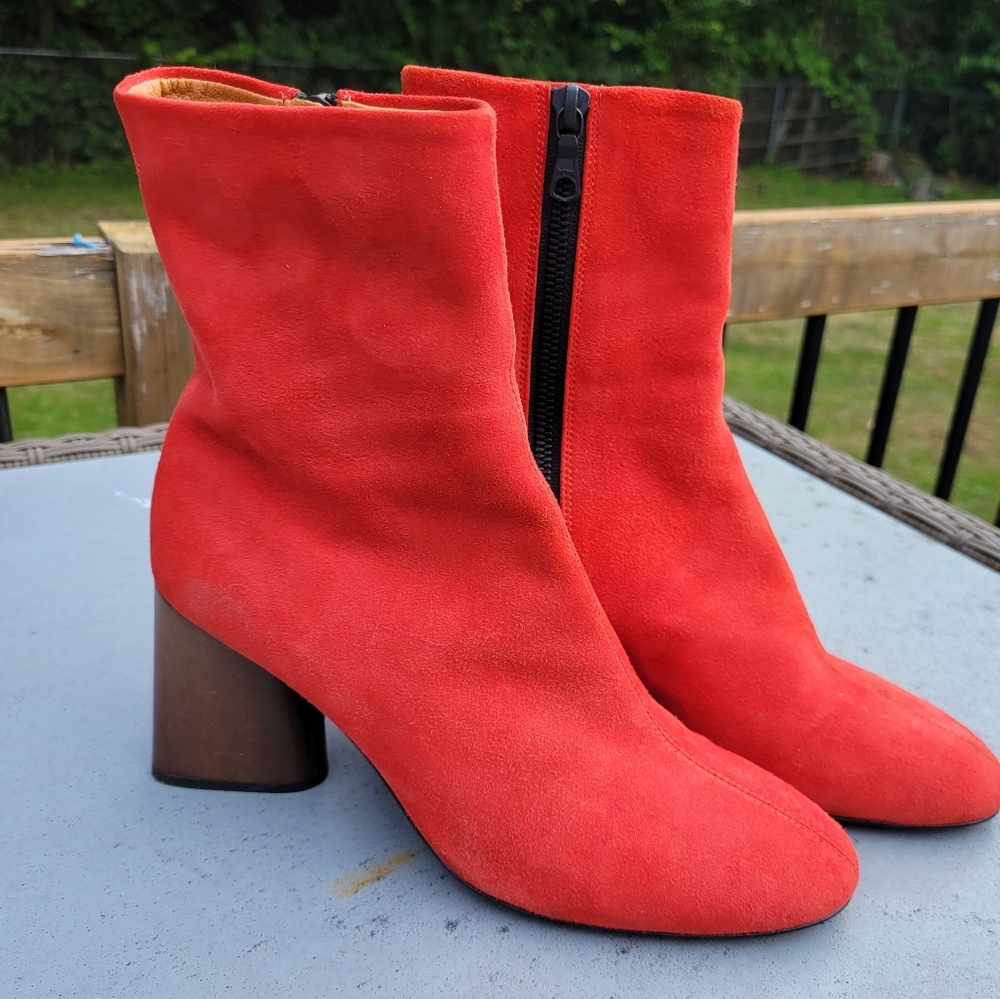 Rag & Bone Suede Zip Boots